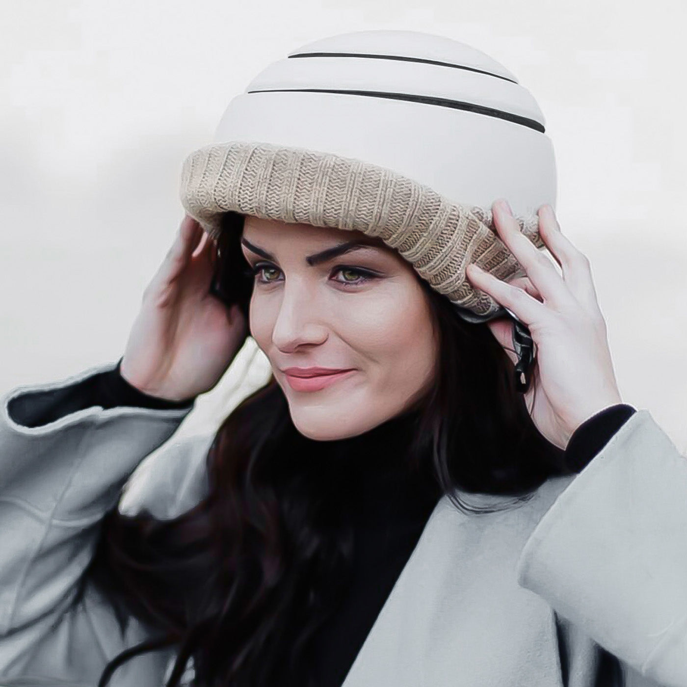 Helmet Visor Nordic White Wheat