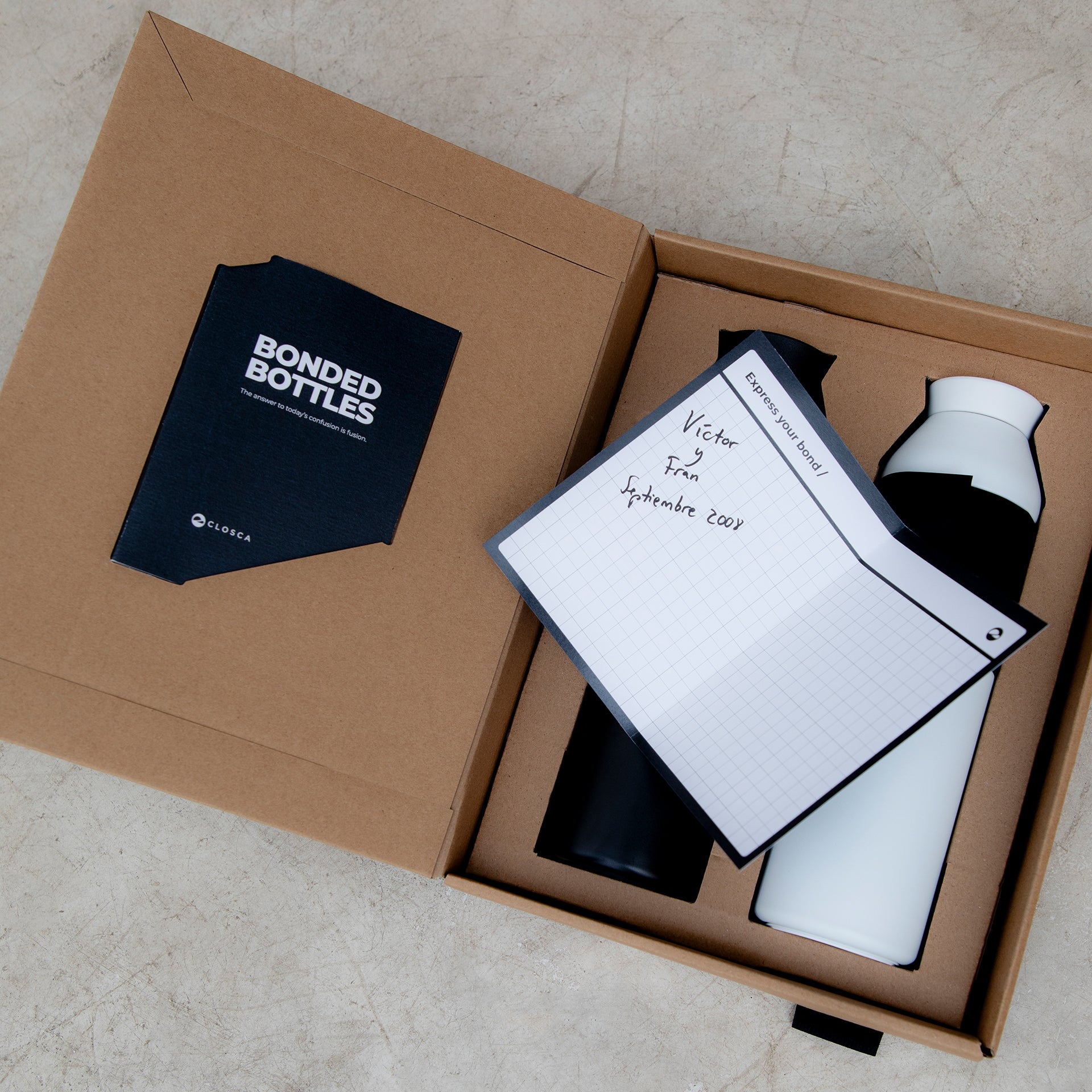 Bonded White & Black