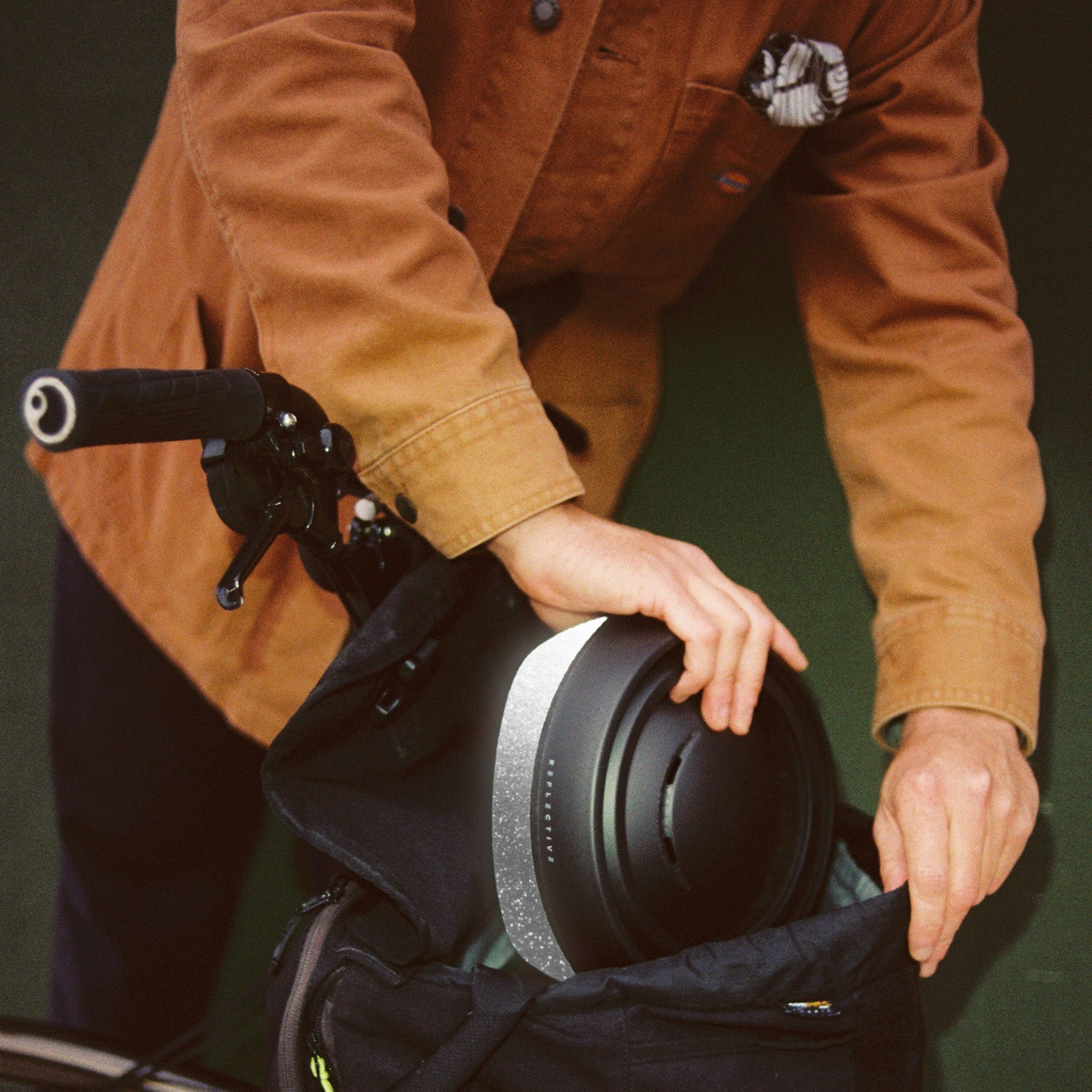 Black Reflective Silver